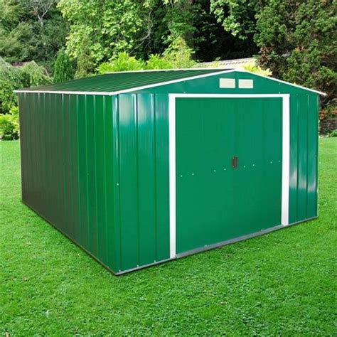 Sapphire Apex Metal Shed 8X6 | Garden Street