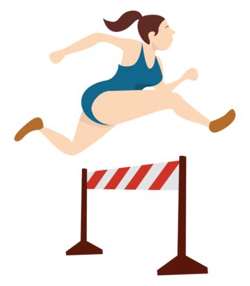 Overcoming Obstacles While Running Vector, On A, Set, Steeplechase PNG Transparent Image and ...