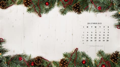 December 2023 Calendar Desktop Wallpaper | EntheosWeb | Christmas desktop wallpaper, December ...