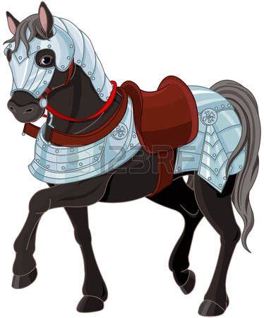 Medieval Suit Stock Vector Illustration And Royalty Free Medieval Suit Clipart | War horse ...