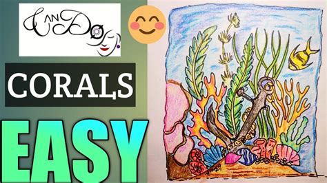 How To Draw A Coral Reef Step By Step For Kids