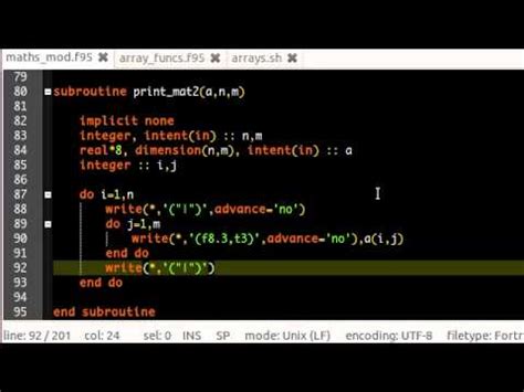 Advanced Fortran Programming : 001 : Intro + Intrinsic Array Functions ...