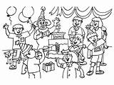 Vector Illustration Of People Are Having A birthday party Suitable For  sketch template