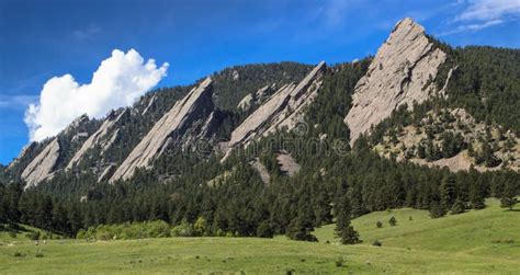 Flatirons in Boulder Colorado Stock Image - Image of scenic, colorado ...