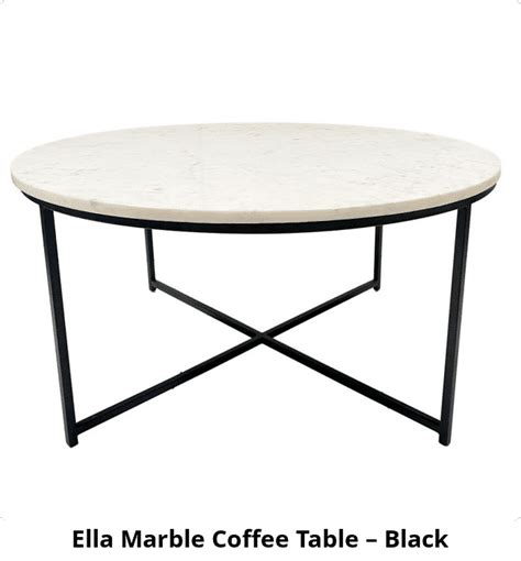 White Round Marble Coffee Tables [Nesting Options]
