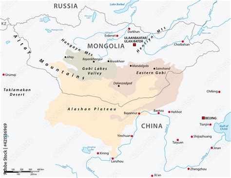 Gobi Desert Map