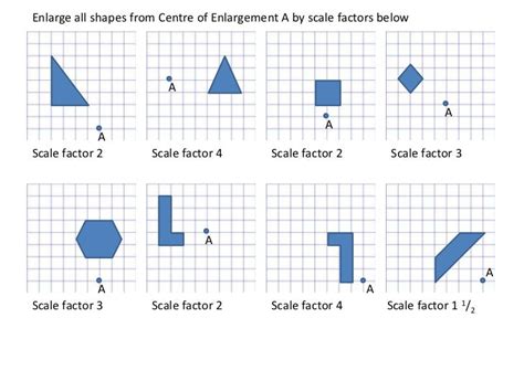 Enlargements worksheet