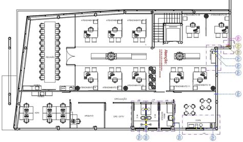 Corporate Office Floor Plan With Furniture Layout AutoCAD Drawing DWG File - Cadbull