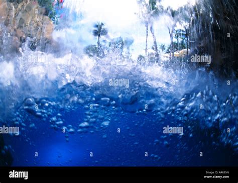 Underwater of waterfall Stock Photo - Alamy