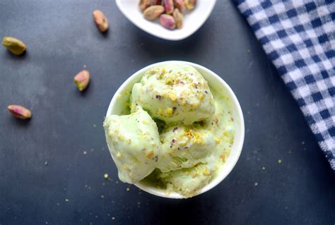 Simple & Luscious Pista Ice Cream Recipe by Archana's Kitchen