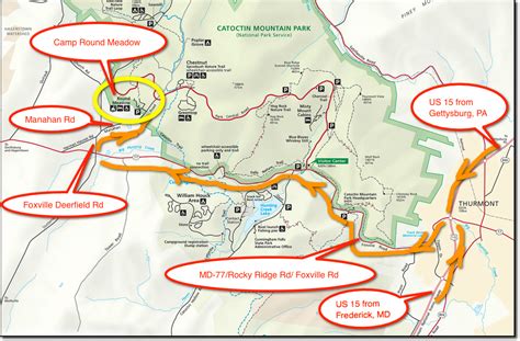 Catoctin Mountain Park Map