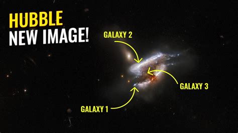 Hubble Amazing Image: The Collision of 3 Galaxies - YouTube