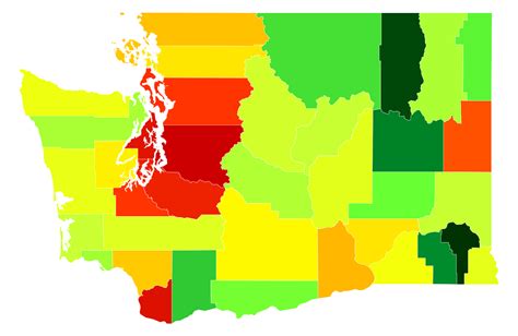 Washington Population Density - AtlasBig.com