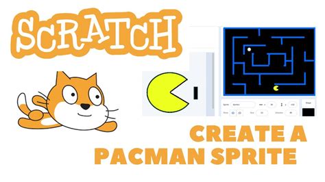 Make Pacman sprite in Scratch | coding tutorial pac man game #pacman ...