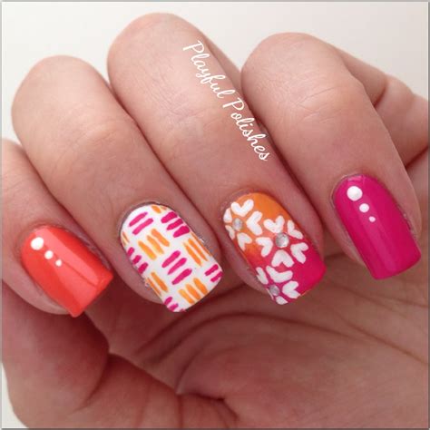 Playful Polishes: MIX & MATCH SPRINGTIME NAILS