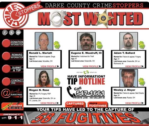 Darke County s Most Wanted... Two New Fugitives Added