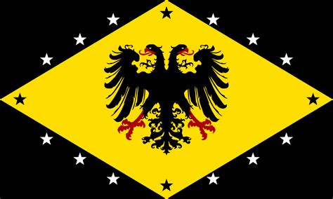 The flag of the Danubian Federation, a Social-Democratic Austria ...