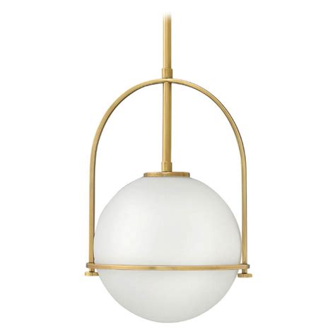 Somerset Heritage Brass Pendant Light with Globe Shade | 3407HB | Destination Lighting