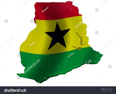 Flag and map of Ghana - Royalty Free Stock Photo 73325284 - Avopix.com