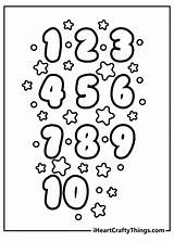 Numbers Coloring Pages Printable sketch template