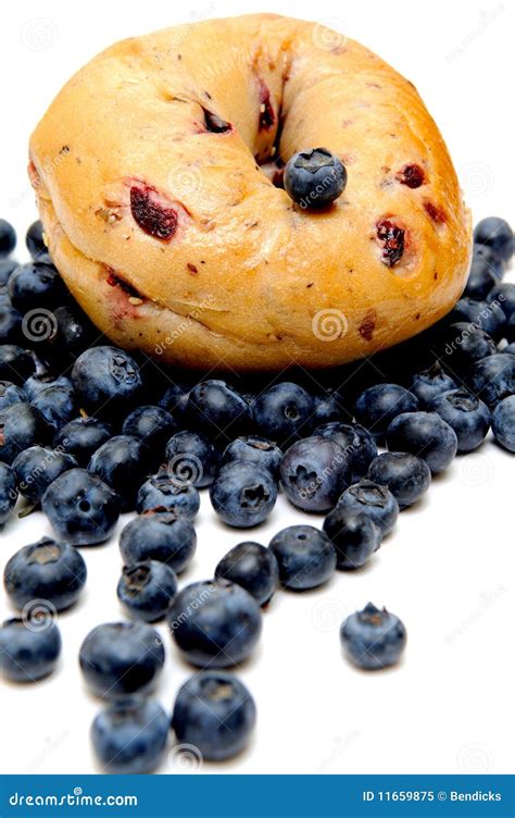 Blueberry Bagel stock image. Image of isolated, bagel - 11659875