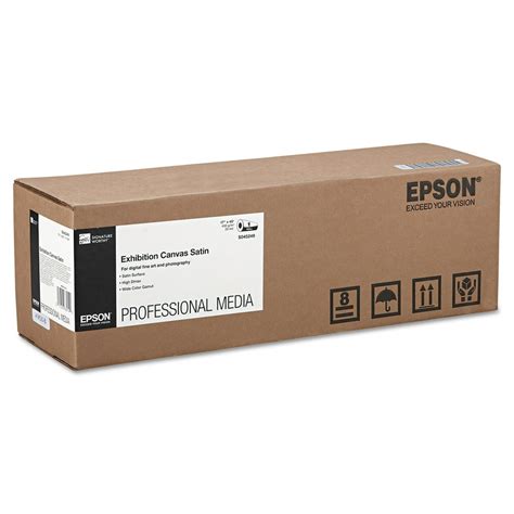 Epson Exhibition Canvas, 23 mil, 17" x 40 ft, Satin White -EPSS045249 ...