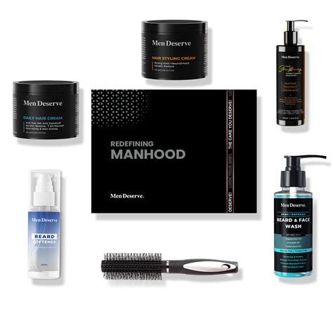 Buy MEN DESERVE Men Grooming Kit For Hair And Beard Care - Quality ...