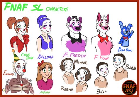 FNAFNG_FNAF SL Characters by NamyGaga on DeviantArt