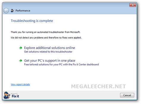 Microsoft Fixit Solution To Automatically Diagnose And Fix Performance Issues Speeding Up Slow ...