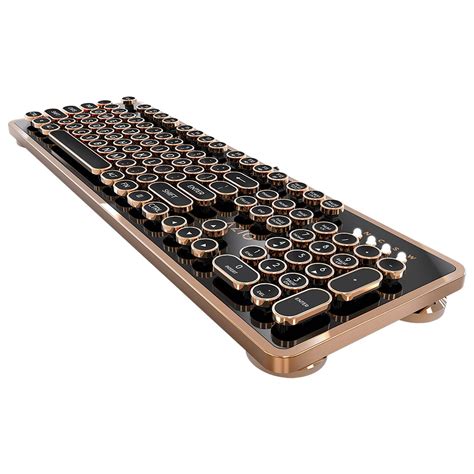 Retro Mechanical Keyboard // Black + Gold | Black gold, Retro, Vintage ...