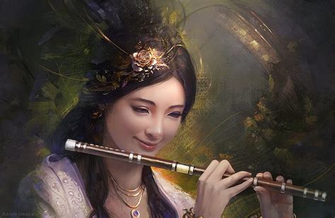 Free download | HD wallpaper: The flute, art, frumusete, luminos ...