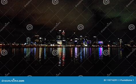 City at night stock image. Image of perth, night, city - 110716291