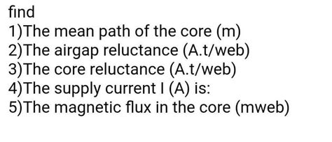 Solved In the circuit shown below, a magnetic core has a | Chegg.com