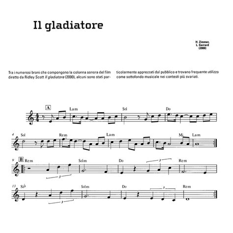 GLADIATOR Theme Song Easy Sheet music | Easy Sheet Music