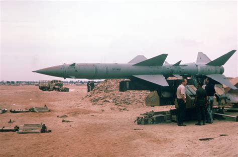 A Soviet-made SA-2 surface-to-air missile and launcher - NARA & DVIDS ...