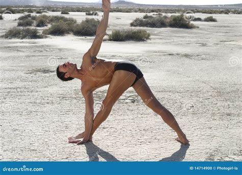 Man in Yoga Pose stock photo. Image of mountains, spiritual - 14714900