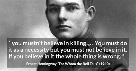 For Whom the Bell Tolls quotes by Ernest Hemingway - Kwize