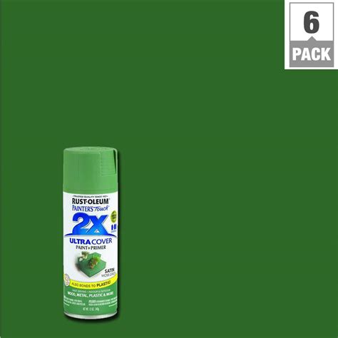 Rust-Oleum Painter's Touch 2X 12 oz. Satin Moss Green General Purpose ...