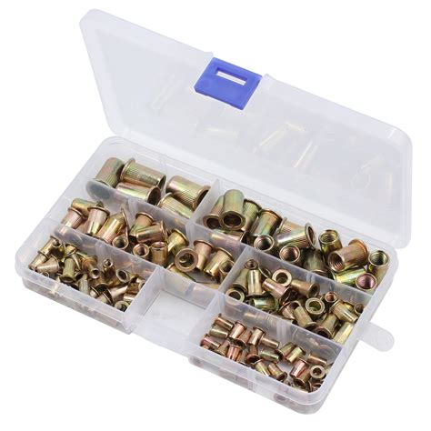 150Pcs Rivet Nuts Blind Kit Mixed Zinc Steel Rivnut Insert Threaded M3-M10 AU 753807580502 | eBay