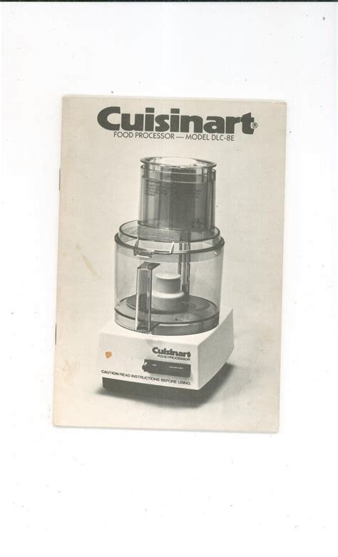 Cuisinart Pro Classic Food Processor Manual