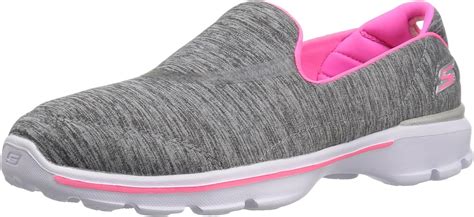 Skechers Kids Go Walk 3 Slip On (Little Kid/Big Kid) Grey Size: 1.5 ...