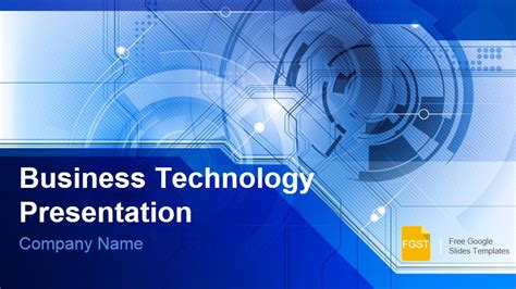 Blue Technology Business Presentation - Free Google Slides