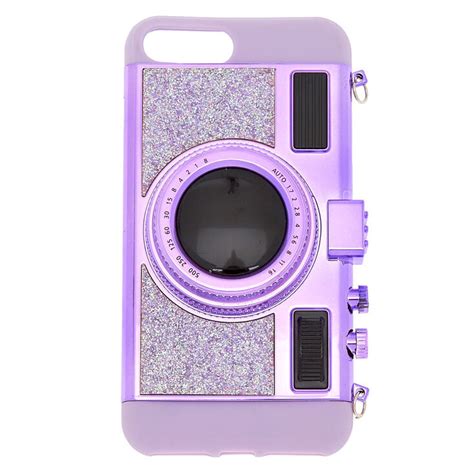 Retro Camera Phone Case - Purple | Claire's US