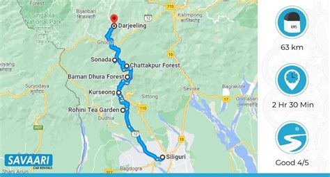 Siliguri to Darjeeling by Road- Distance, Time & Other Travel Information