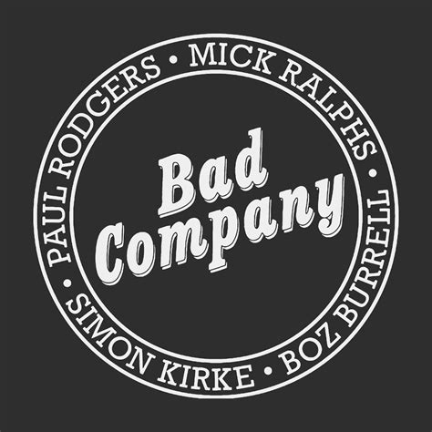 Bad Company T-Shirt | Band Member Lineup Circle Logo Bad Company Shirt