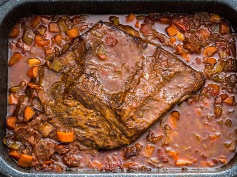 Jewish-Style Braised Brisket With Onions and Carrots Recipe