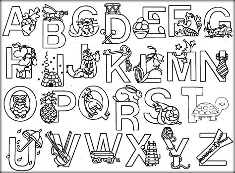 Animal Alphabet Coloring Pages Free at GetColorings.com | Free printable colorings pages to ...