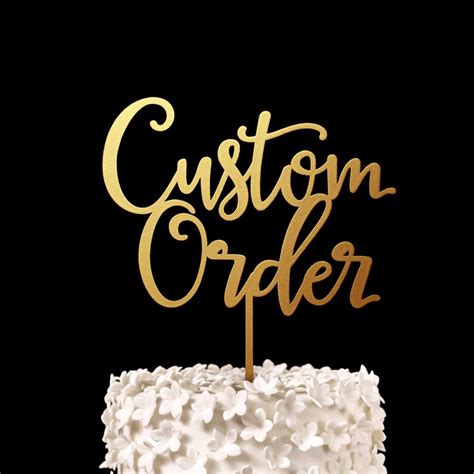 Custom Cake Topper Keepsake Custom Wedding Cake Toppers | Etsy