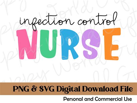 Infection Control Nurse, Nursing SVG, Printable Sublimation, Nurse Designs Png, Nurse Svg, Nurse ...