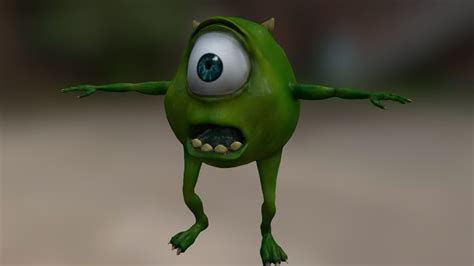 Mike Wazowski Fan Art - 3D model by lkawahara [8e1bd61] - Sketchfab